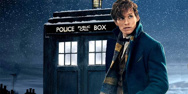 eddie redmayne newt scamander doctor who tardis