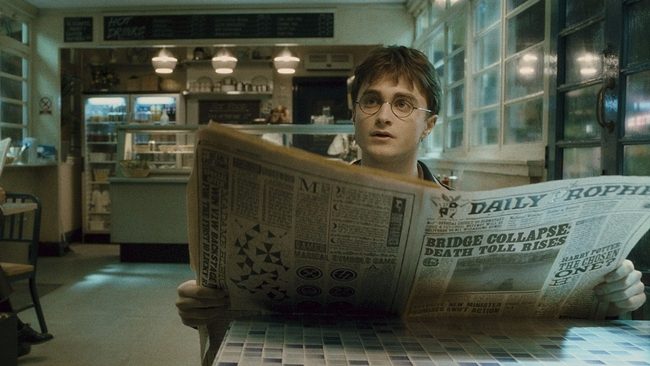 harry potter melez prens daily prophet
