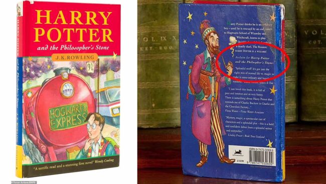 Harry Potter ve Felsefe Taşı Hatalar Arka Kapak